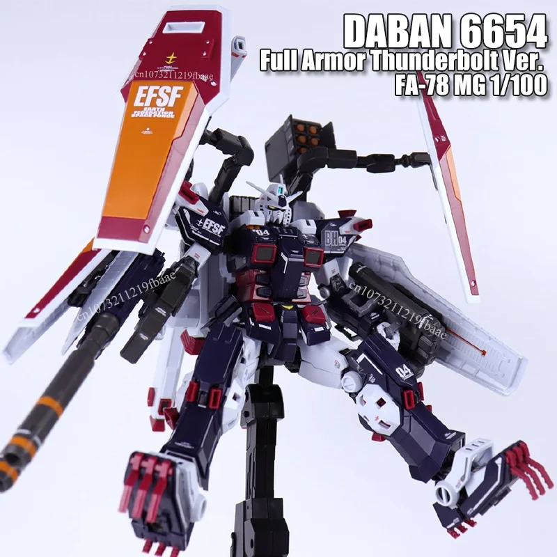 

DABAN 6654 FA-78 MG 1/100 FA 78 Полная броня Thunderbolt Ver. Набор моделей в сборе, фигурки, игрушечный робот, наборы пластиковых моделей, подарки