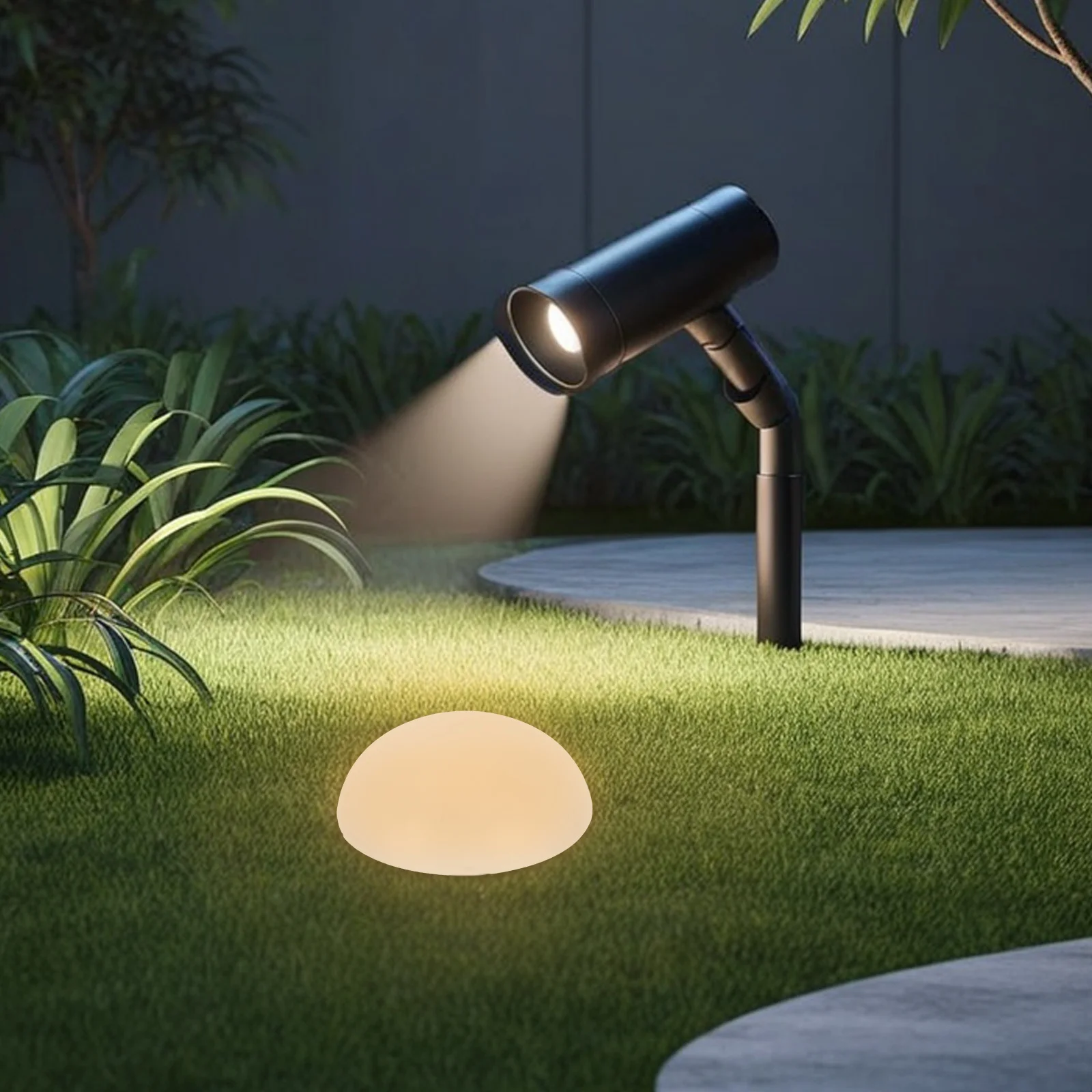 

Outdoor Solar Lights Landscape Powered Hemisphere Lawn Lamp Lighting Landscaping Garden Yard