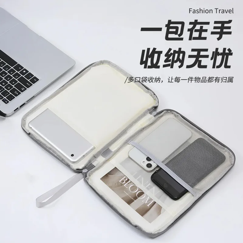 Tablet Bag Sleeve 10.9/12.9 Inch Handbag for IPad Pro Samsung Xiaomi Cover Shockproof Portable Pouch Multi Pockets Tablet Cases