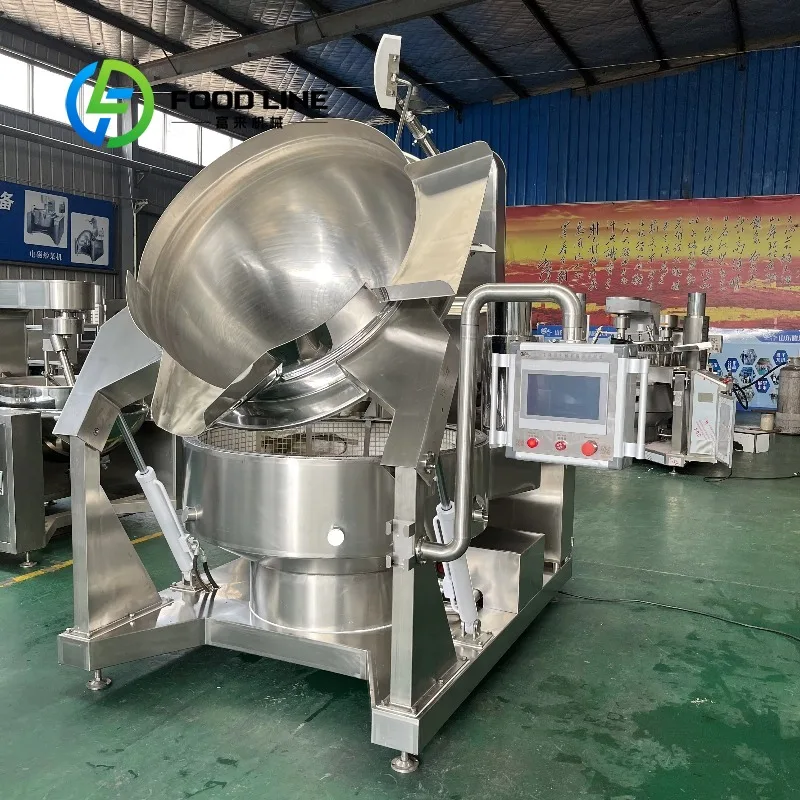 Industrial Stainless Steel Fruit Jam Cooker with Mixer Large Food Mixer for Hot Sauce Production Customized