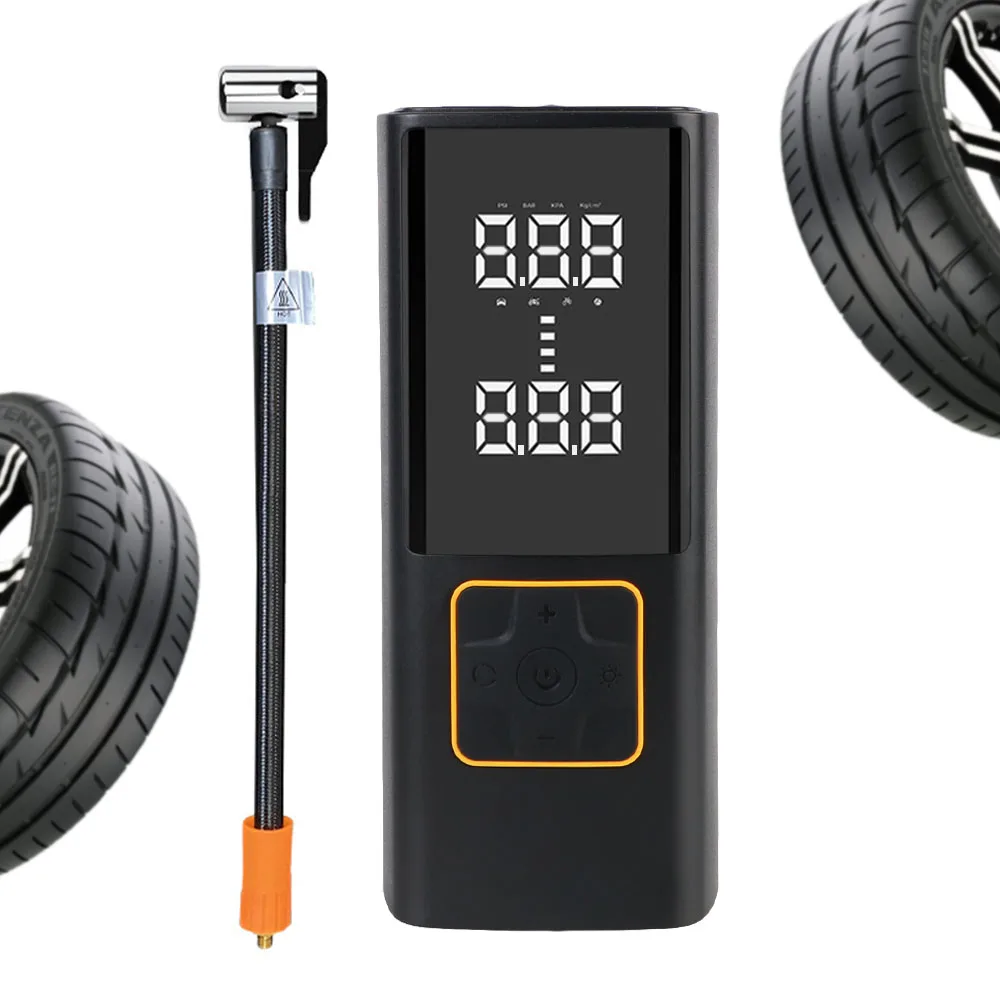 Tire Pressure Test Gauge Portable Air Pump Wireless Inflator 150PSI for Motorcycle Bicycle Ball Digital Car Air Compressor