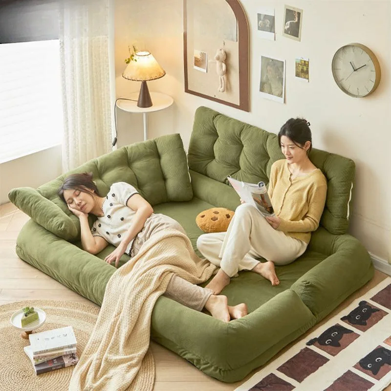 

lazy sofa reclining sleeping tatami double small apartment rental room bedroom