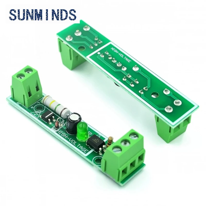 1pcs 1-Bit AC 220V Optocoupler Isolation Module Voltage Detect Board Adaptive 3-5V For PLC Isolamento Fotoaccoppiatore Module