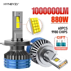 HYNBYZJ Car H4 H7 Led Canbus H8 H9 H11 HB3 9005 HB4 9006 Led Headlights 880W Car Light Bulbs Automobiles Auto Lamp