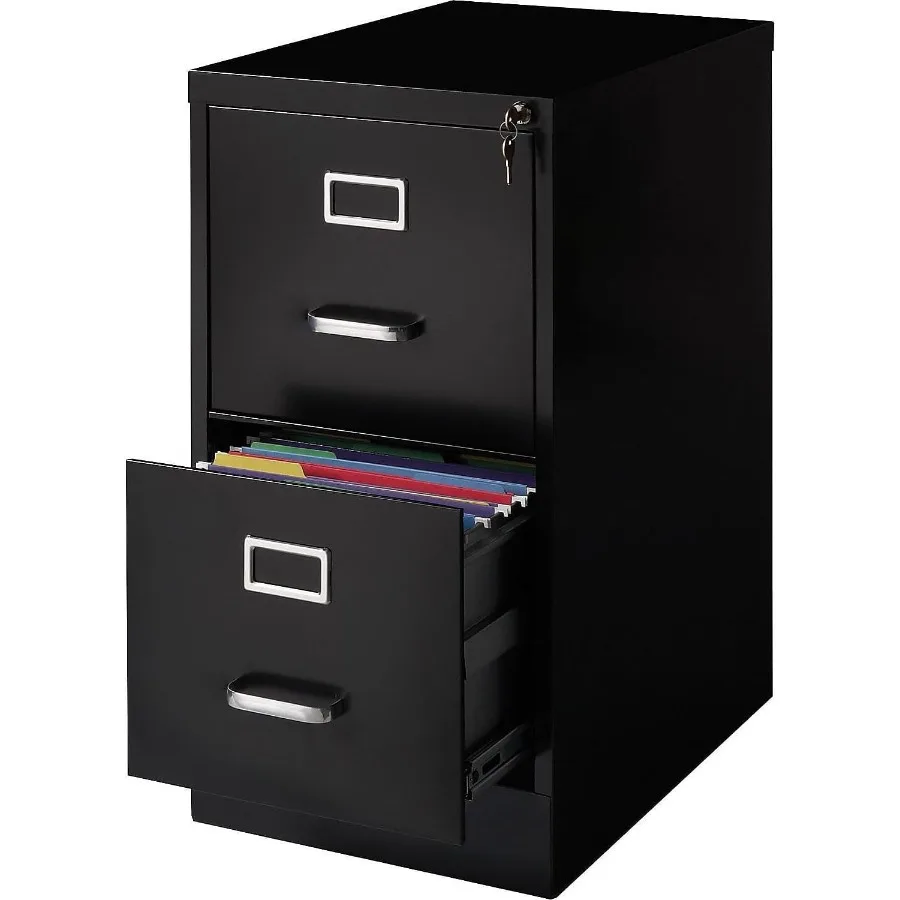 2-Drawer Vertical File Cabinet, Letter Size, Lockable