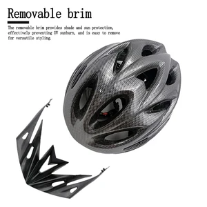 Comfortable padded bike helmet light male female mountain bike adjustable helmet equation head safety protection Main Sales MTB Helmet - №3