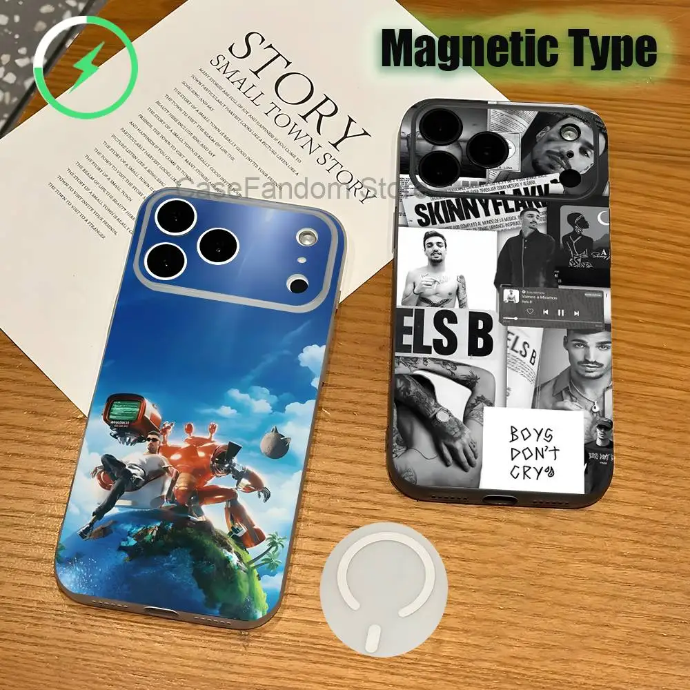 

Rels B Flakk afroLOVA 25 For iPhone 17,16,15,14,13,12,11,Pro,Max,Plus Magnetic Wireless Charging Transparent White Phone Case