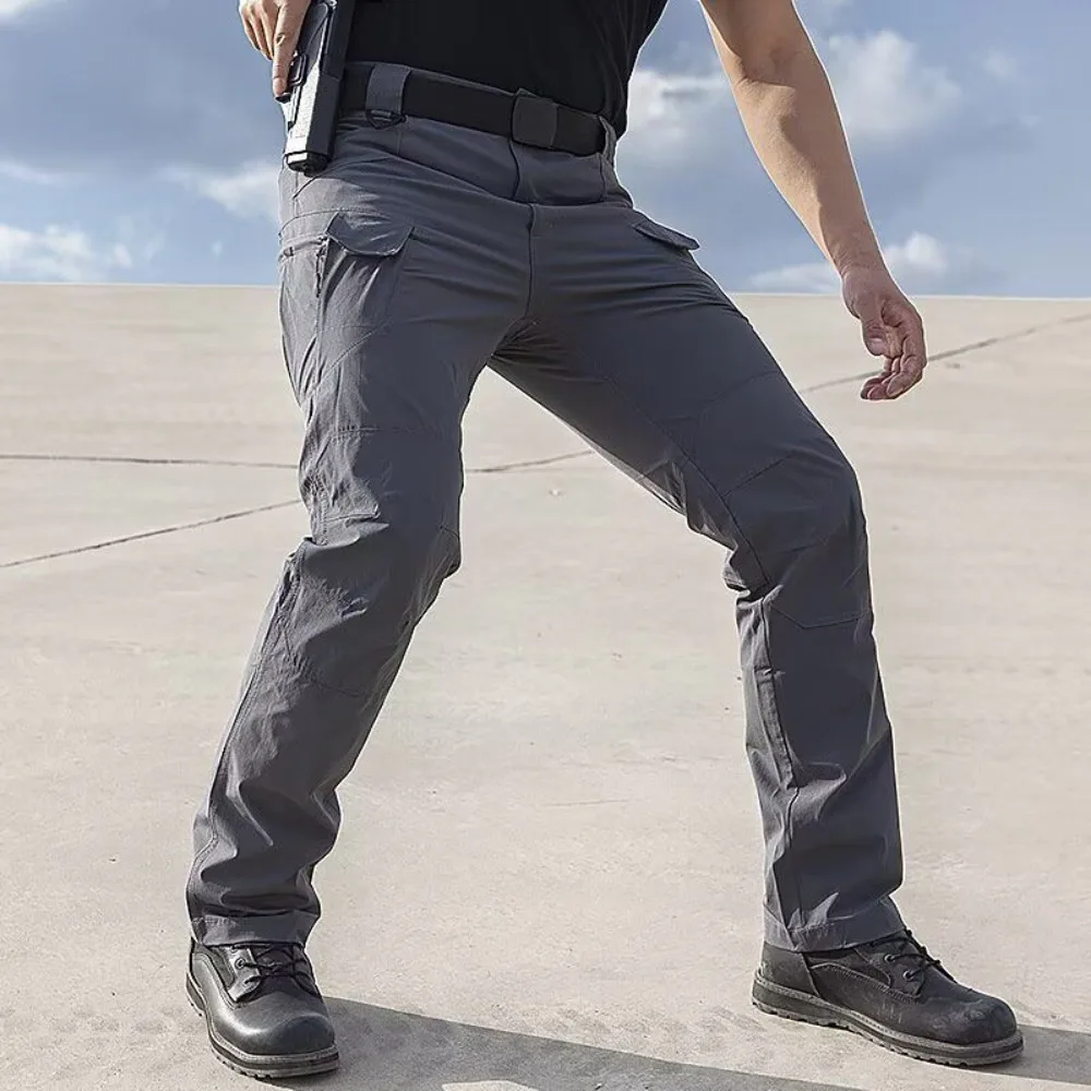 Invisible Open Crotch Outdoor Sex Men's Training Cargo Multi-pocket Tactical Pants Wear-resistant Loose Large Size Military Fans