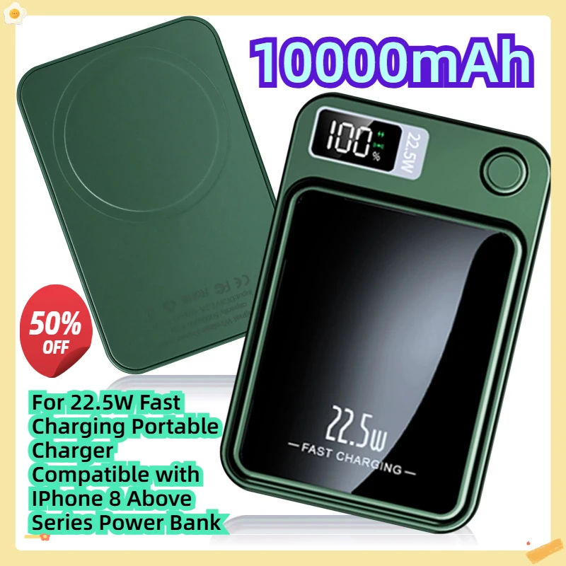 

For 10000mAh 22.5W Fast Charging Portable Charger Compatible with IPhone 8 Above Series Power Bank