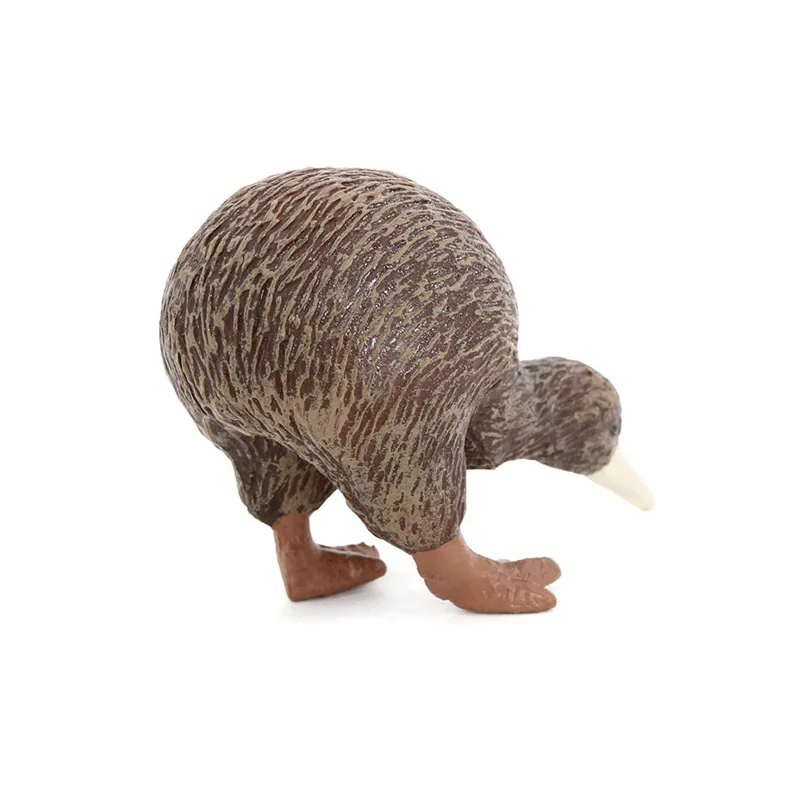 Modelo de Brinquedo de Animal Realista Grande Figura de Pássaro Kiwi Marrom, Figurinha do Pássaro Nacional da Nova Zelândia, Decoração para Casa/Escritório, Brinquedo Colecionável