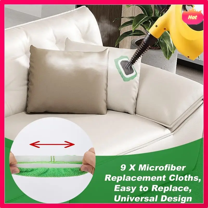 ABYP Handheld Steam Cleaner Microfiber Cloths: For Bissell Steam Shot, Wagner, Pursteam, Mcculloch, Dupray, Comforday 10Pcs