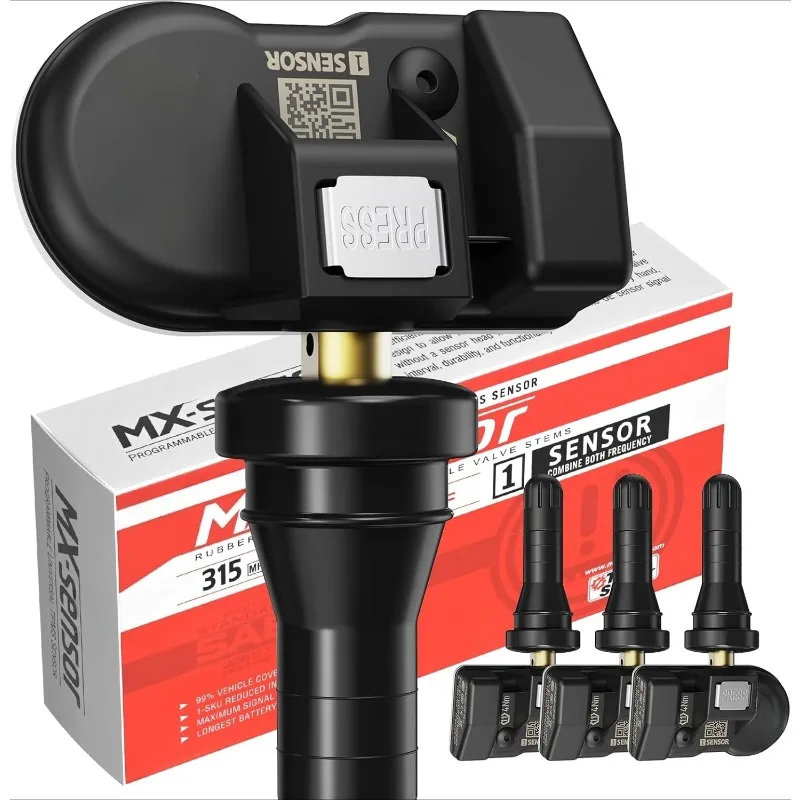 

Sensor 2in1 MX-Sensor 315MHz + 433MHz Press-in Tire Pressure Monitor System Sensor，OE-Level Programmable & Cloneable