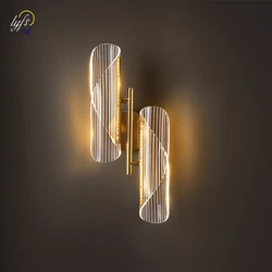 Nordic LED Wall Lamp Indoor Lighting For Home Bathroom Hotel Living Room Decoration Bedside Lamp Bed Luxurious Modern Light