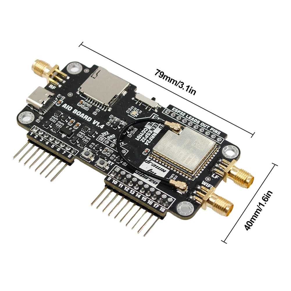 For Flipper Zero Multiboard Expansion Board 2.4G Module NRF Mousejacker WiFi NRF24+ESP32 Expansion High Gain CC1101 Module