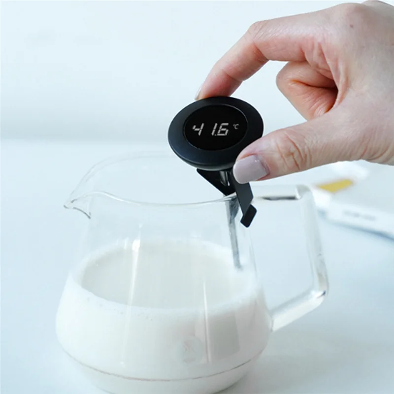 CYCLI-Digital Little T LCD Display Thermometer Detertor Coffee Thermometer Coffee Latte Art Maker Tools Portable Thermometer