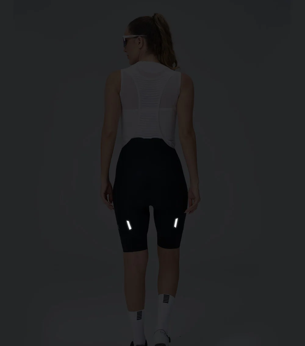 BCBE-ING Damen-Radtrikot-Shorts mit 7-Stunden-Elastik-Interface-Polsterung, Rennrad-Trägerhose für Frauen, eng anliegende Fahrradbekleidung mit Taschen – Detail 5