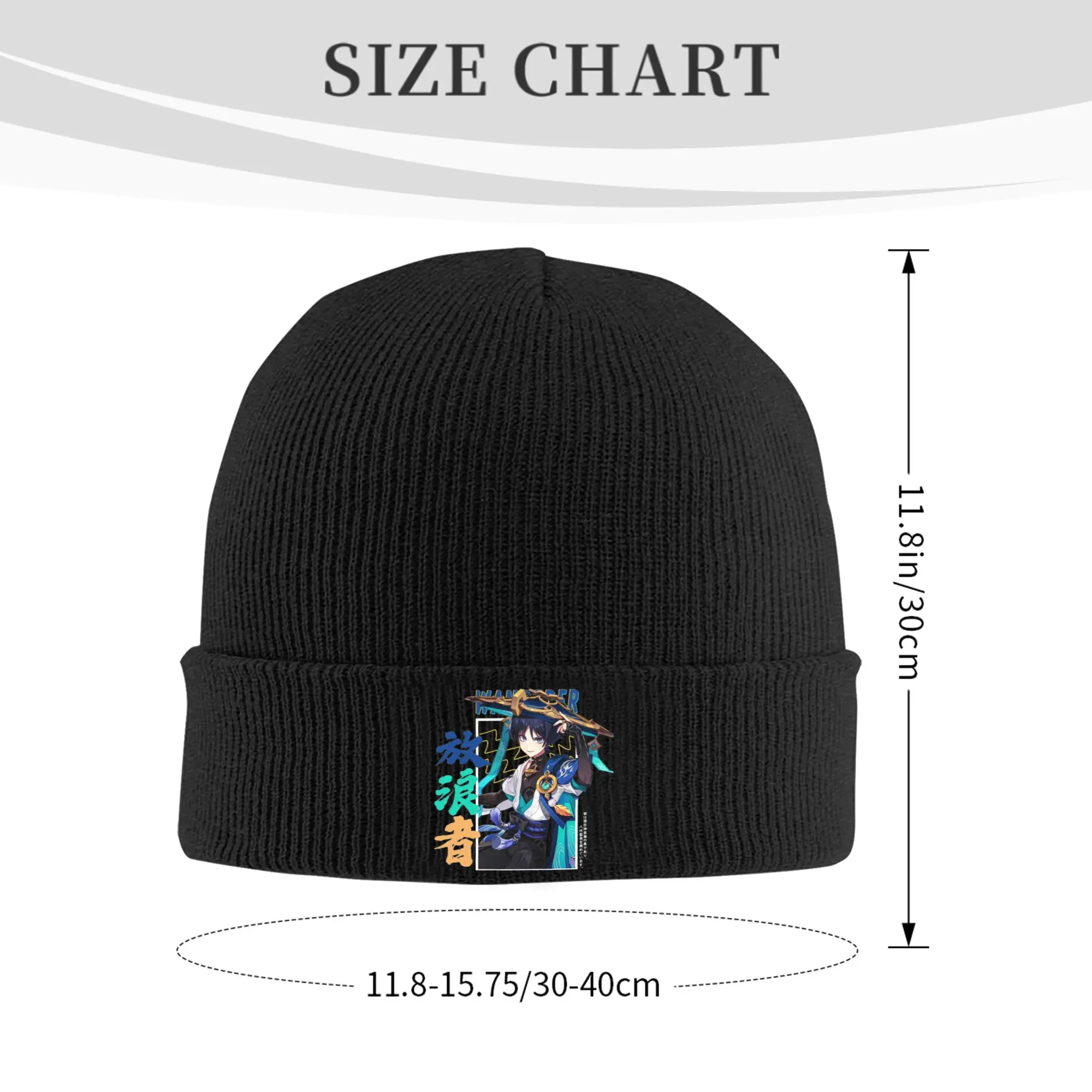 Wanderer Scaramouche Hat Autumn Winter Beanie Fashion Genshin Impact Caps Unisex Acrylic Knitted Caps