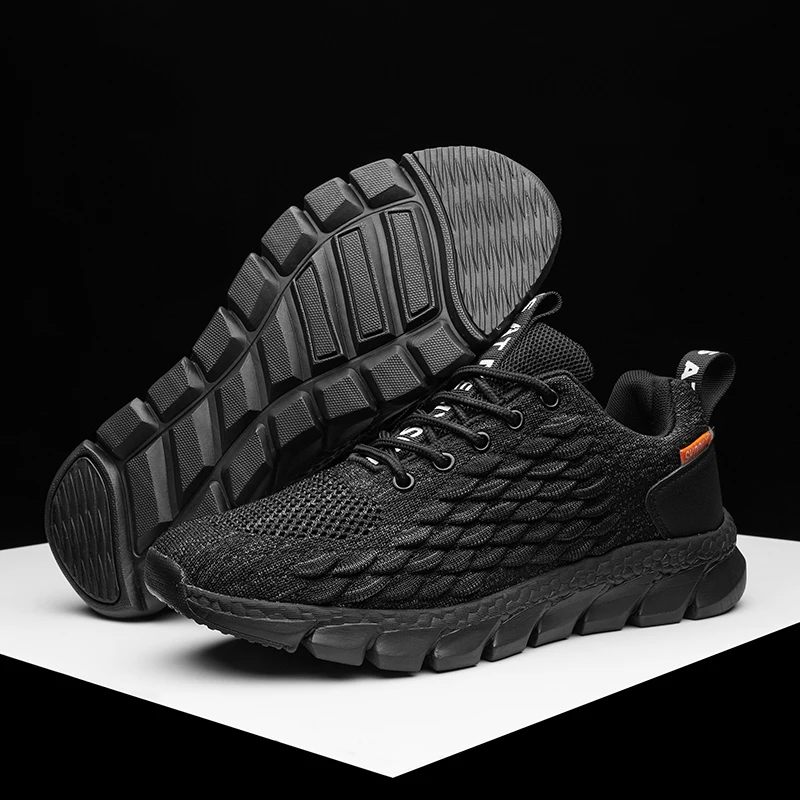 

2023 New Running Shoes Adult Men's Outdoor Basketball Shoes Breathable Massage Insole Fish Scale Fashion Casual Sports Shoes