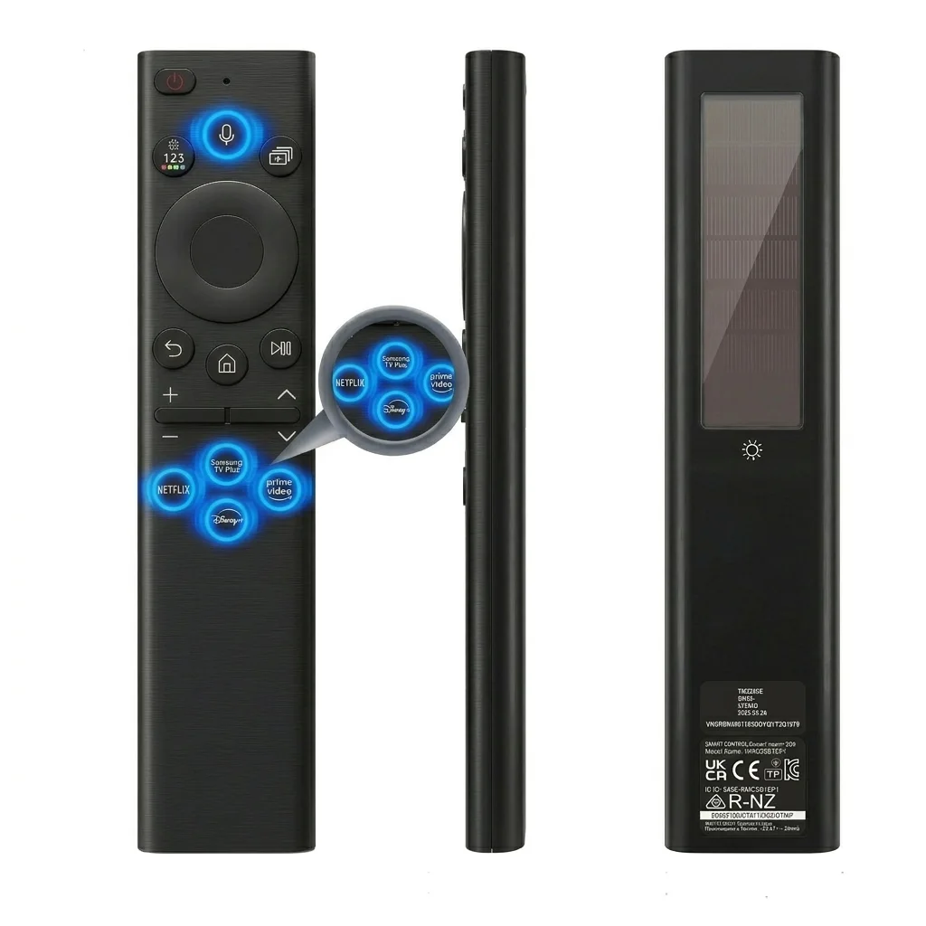 Replacement Universal Voice Solar Remote Control Compatible with Samsung TV BN59-01385A 01385B 01391A Solar-Rechargeable Model