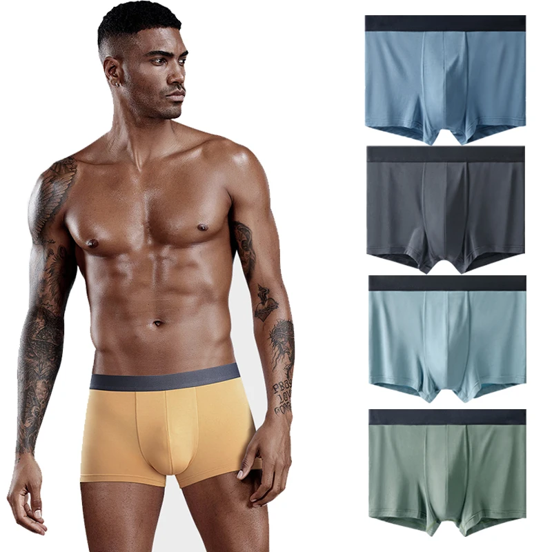 

3Pcs 60S Modal Men Boxers Men's Panties Boxer Underwear Comfortable Breathable Soft High Elasticity Sexy Underpants Boxer Shorts