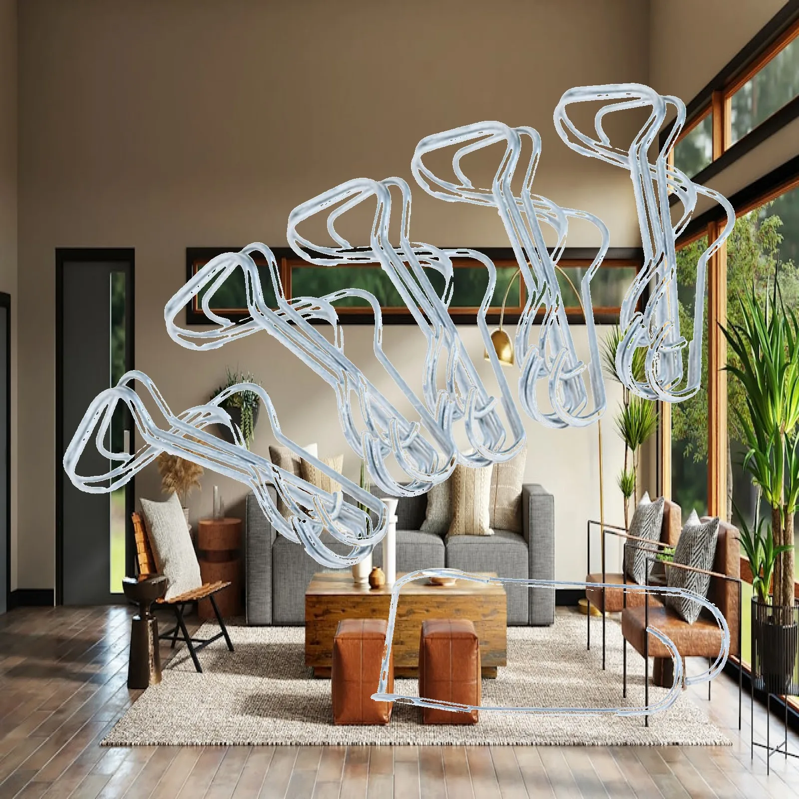 50x Plant Cages Connector Steel Gardening Pile Devices Vines