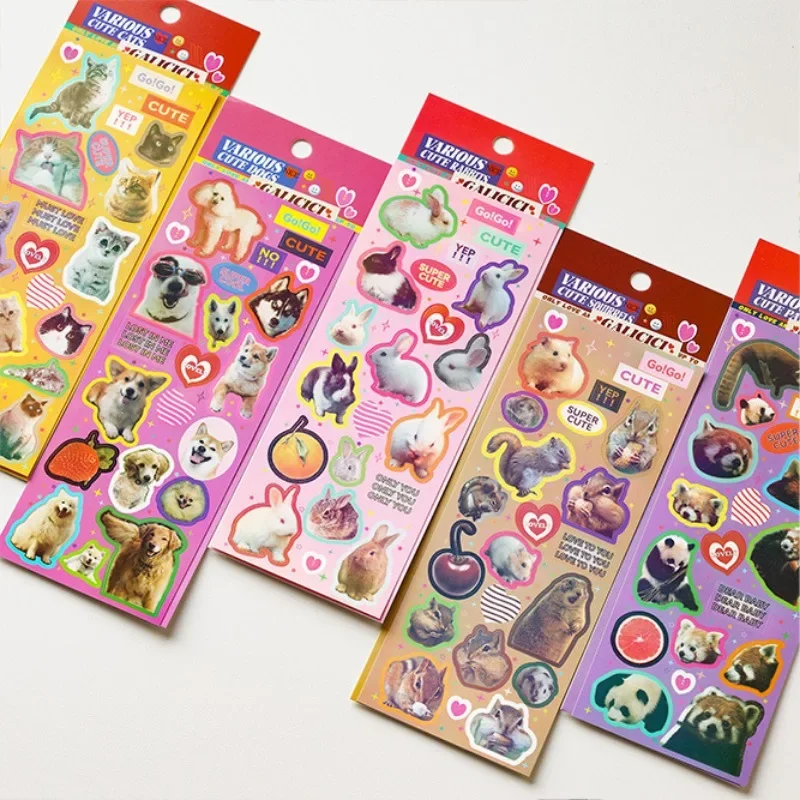 1pc Vintage Animal Stickers DIY Decals for Guka Journal Phone for iPad Scrapbook Craft Decor