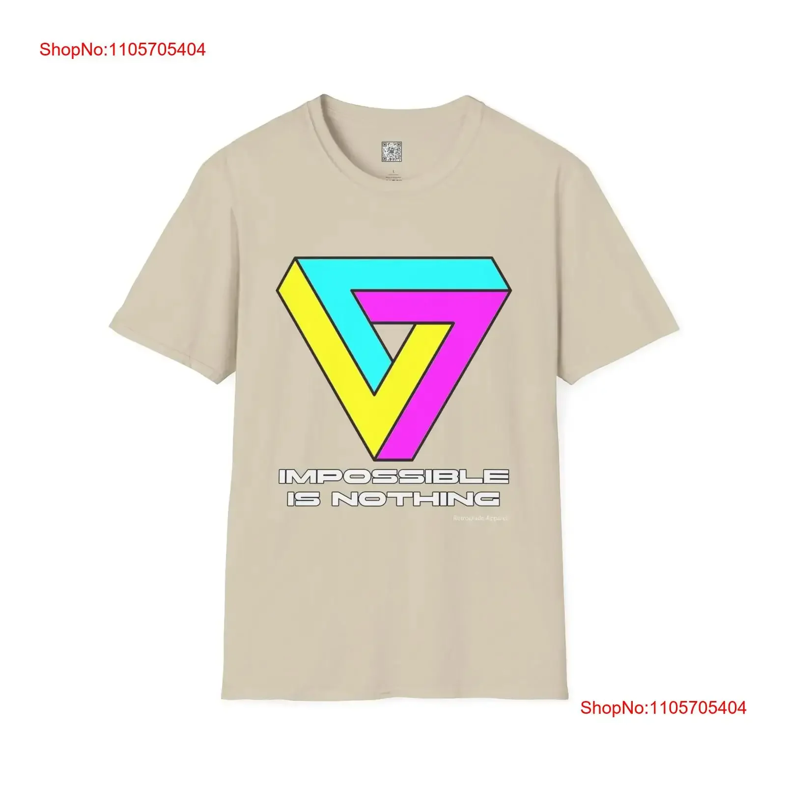 Impossible is Nothing Retrograde Apparel T Shirt Trendy Inspirational long or short sleeves vintage Washed fashion graphic
