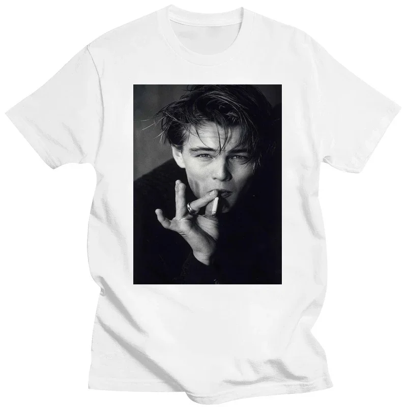 Leonardo Dicaprio Man T-Shirt mens designer clothes new in tops & tees Short Sleeve Round Collar oversized t shirt harajuku 2024