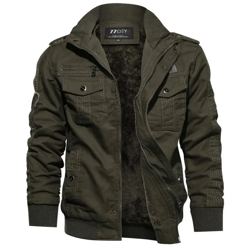

Men Winter Coats Thicker Warm Down Jackets Balck Casual Winter Jackets High Quality Male Multi-pocket Cargo Jackets And Coats6XL