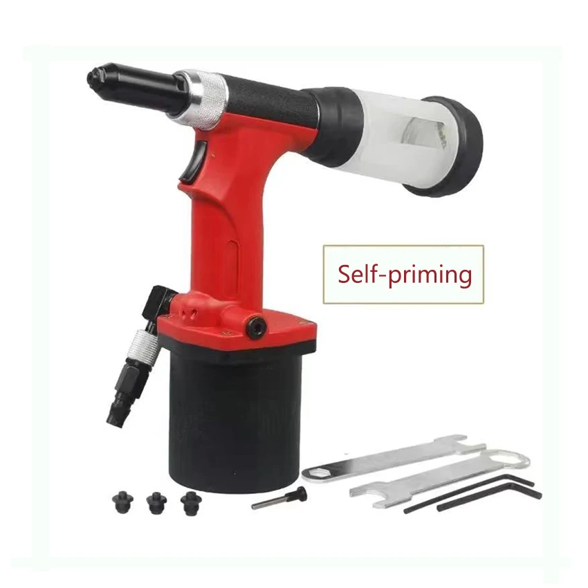 S30 Pneumatic Blind Rivet Guns Industrial-grade Self-priming Nail Gun Riveting Machine Air Riveter Pneumatic Riveting Gun 19mm