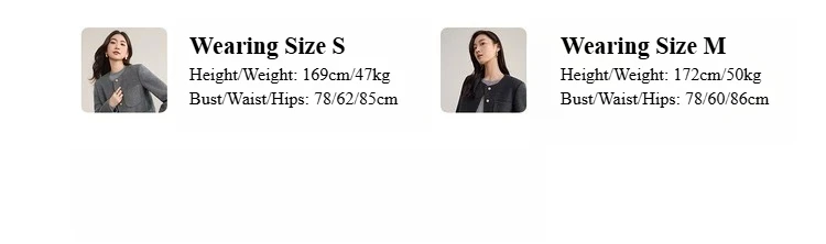 SENTUBILA Damen-Mantel aus Schafwolle, doppelseitig, Winter 2026, O-Ausschnitt, kurz, mehrfarbig optional, elegant, lässig, Top W54OG8767 – Detail 20