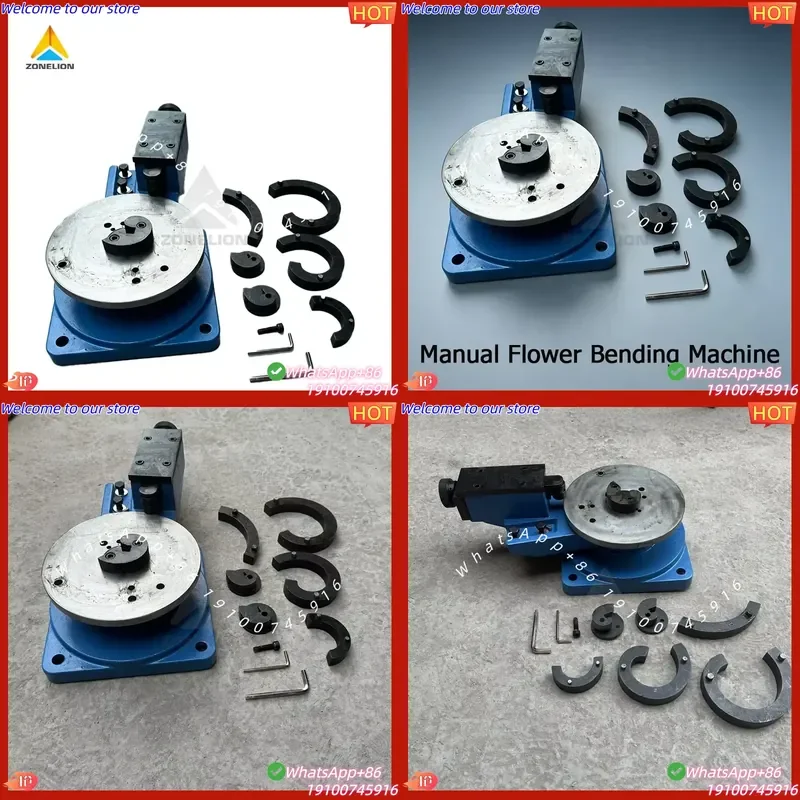 CE Certificate Manual Decorative Iron Bending Machine Flat Steel Flower Scroll Twist Angle Bending Equipment Cold Forming