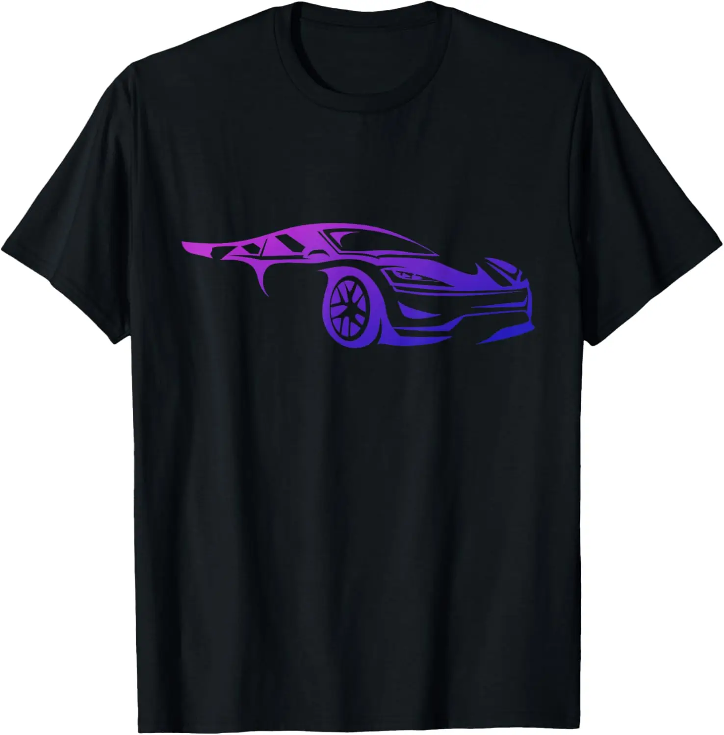 Exotic Supercar Silhouette Turbo Sports Car T-Shirt