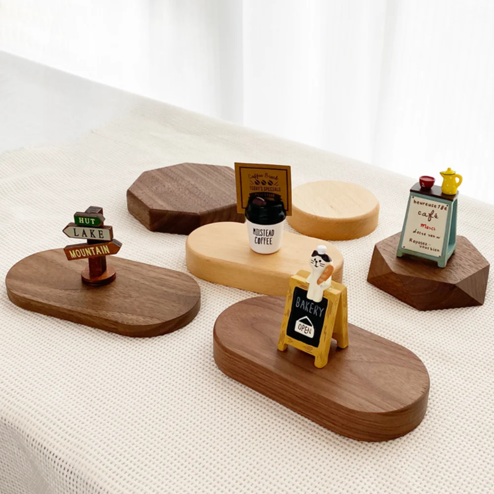 Redwood Handicraft Base Round Solid Wood Peculiar Jade Stone Seal Purple Clay Teapot Tea Cup Bottom Seat Wooden Pallet