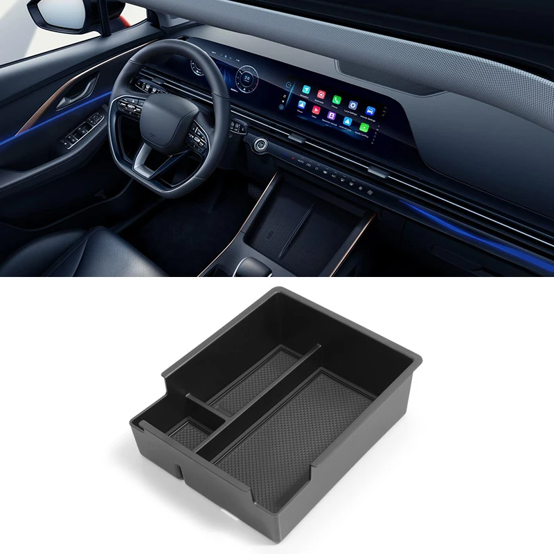 Para Chery Omoda 5 Omoda C5 2022 2023 2024 2025 compartimento de almacenamiento para reposabrazos Central de coche organizador bandeja accesorios