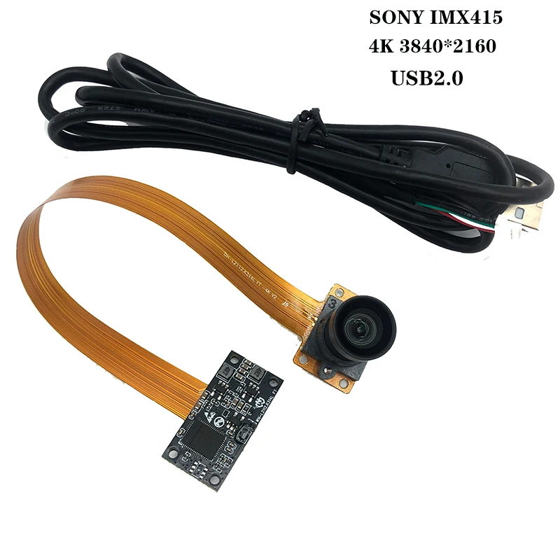 

HD 4K SONY IMX415 USB camera module 3840*2160 100 120 145 degrees Lens Plug and play pcb + fpc Used for shooting documents