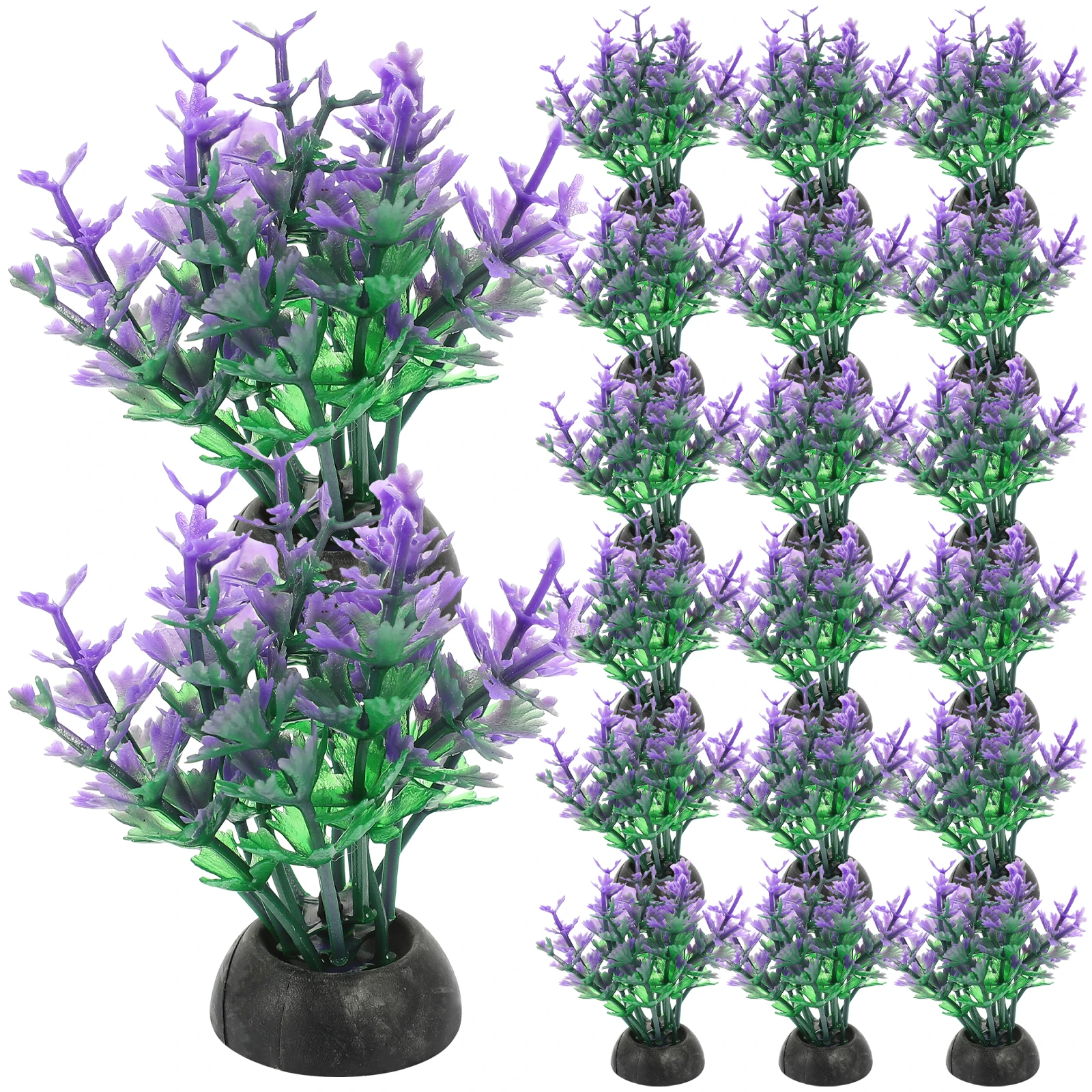 

20Pcs Aquarium Water Grass Realistic Fake Plants Durable Plastic Fish Tank Decorations Betta Fish Tank Decor Aquatic Plants