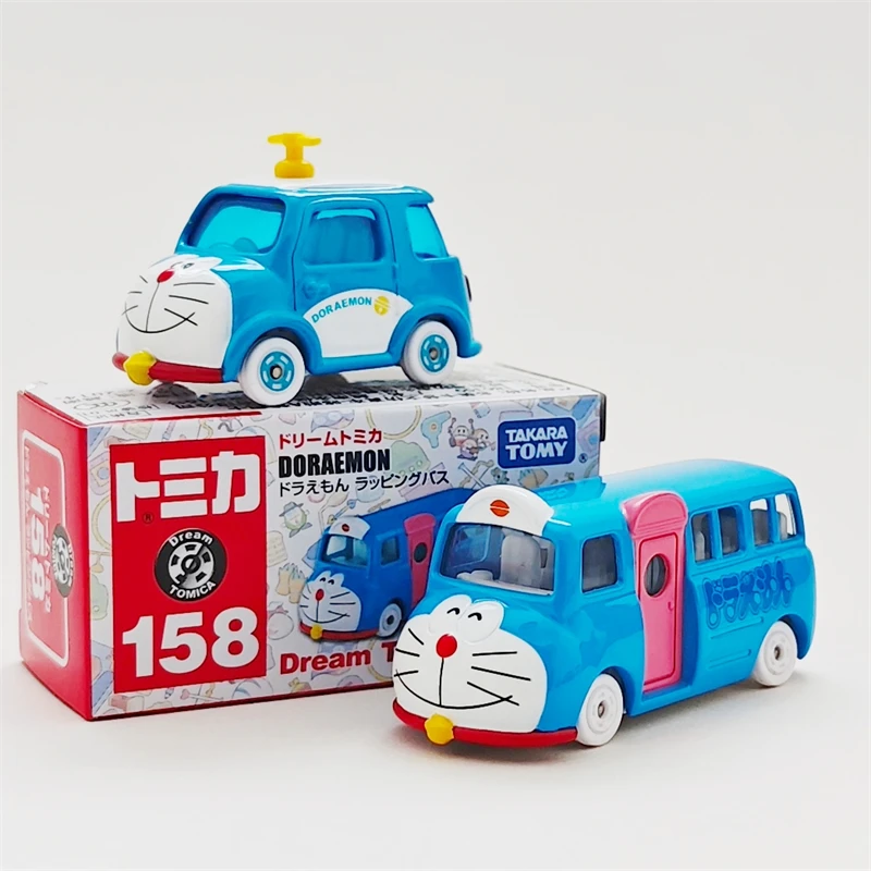 

Takara Tomy Dream Tomica 158 Doraemon, литая под давлением мини-модель автобуса, игрушечный автомобиль, коллекционные детские подарочные транспортные средства для мальчиков
