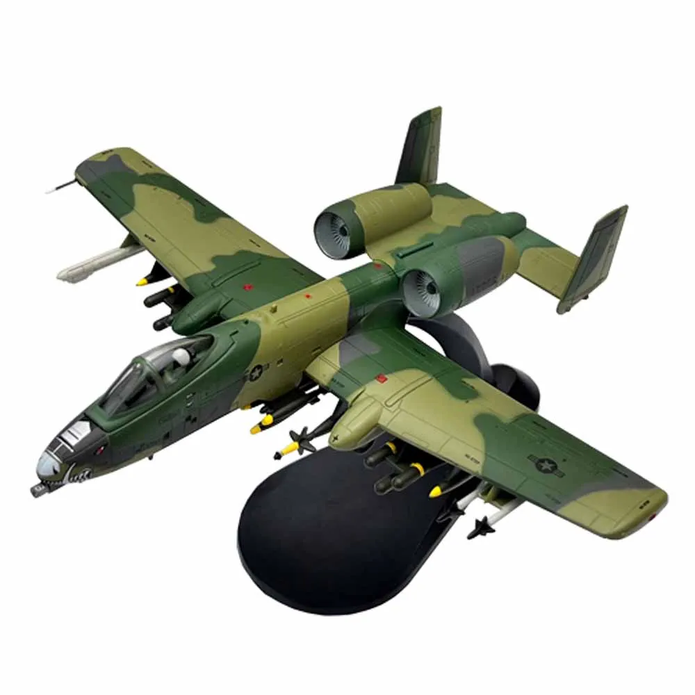 

1/100 Scale US A-10 A10 Thunderbolt II Warthog Hog Attack Plane Fighter Diecast Metal Aircraft Model Children Boy Toy Gift