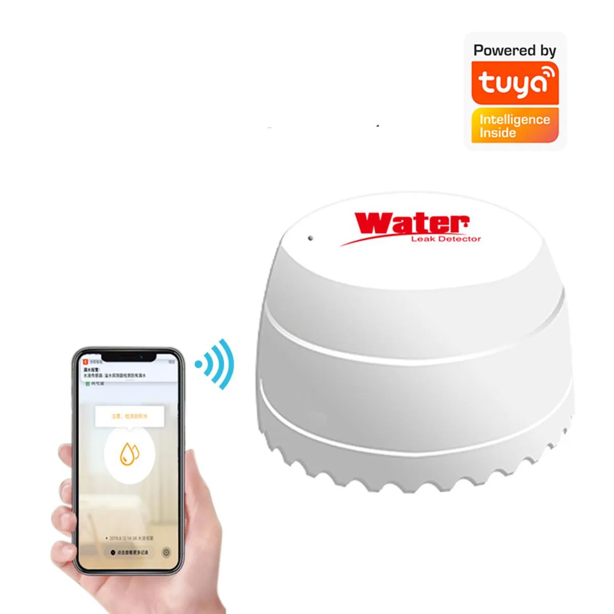 Rilevatore di perdite d'acqua Tuya Smart WIFI per sistema di allarme di sicurezza domestica sensore di immersione del livello dell'acqua