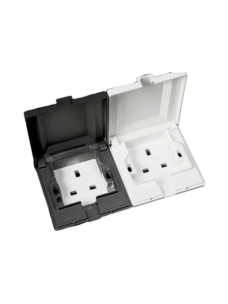 Hidden wall socket waterproof socket into the wall Embedded socket 13A 250V 86mm*86mm power  Wall Power Outlet