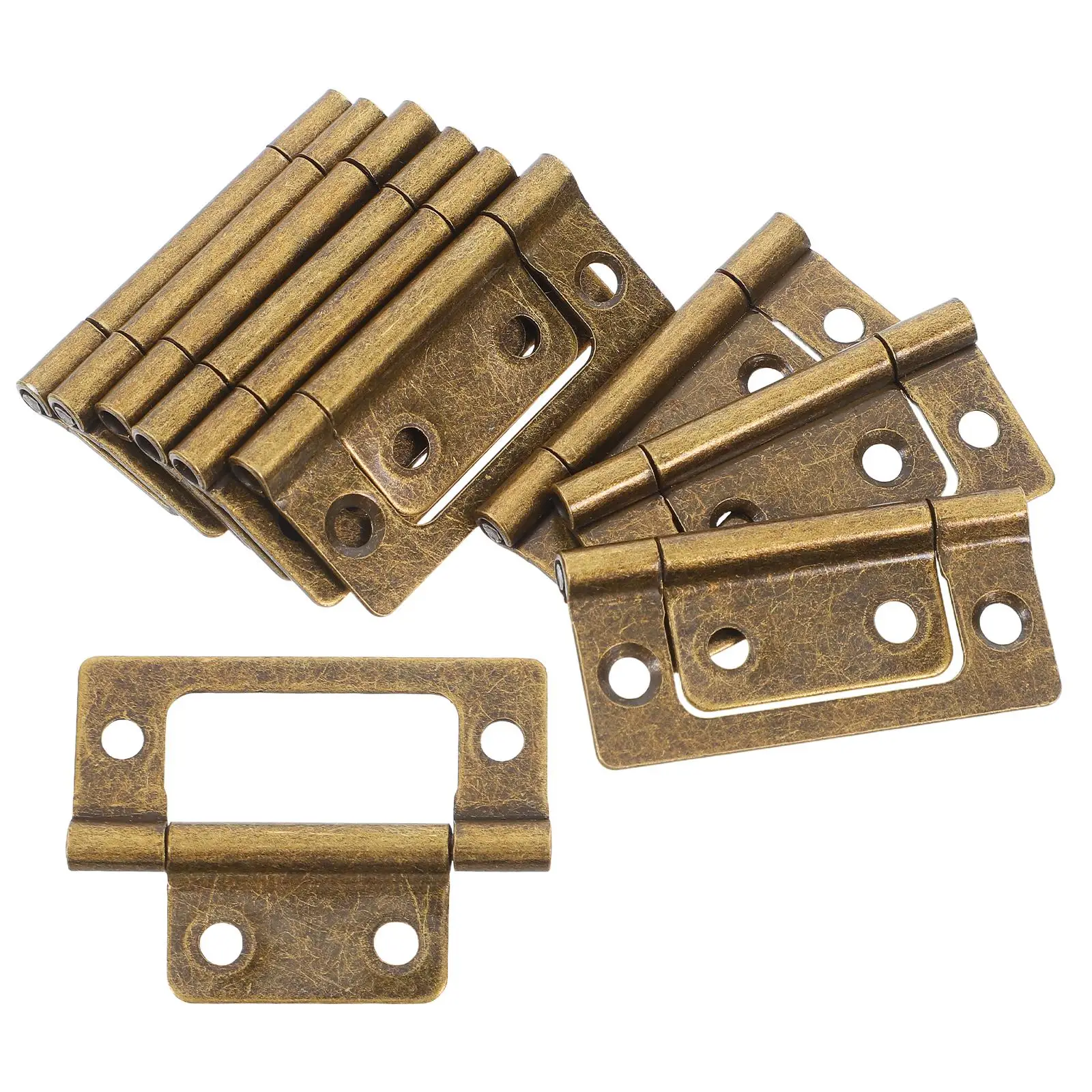 

12 Pcs Hinge Furniture Bifold Door Kit Cabinet Hardware Closet Hinges Drawer