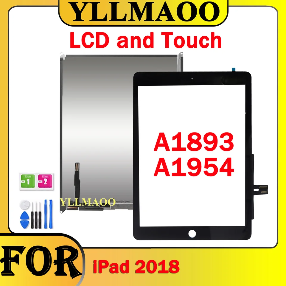 液晶またはタッチ ipad 6 6th 世代 2018 A1893 A1954 タッチスクリーン