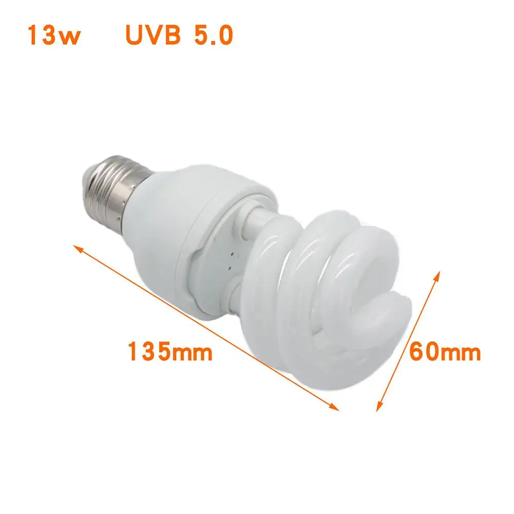 Reptile Light Energy-saving Calcium Supplement Lamp Uvb 5.0/10.0 Succulent Uv Light For  Turtle