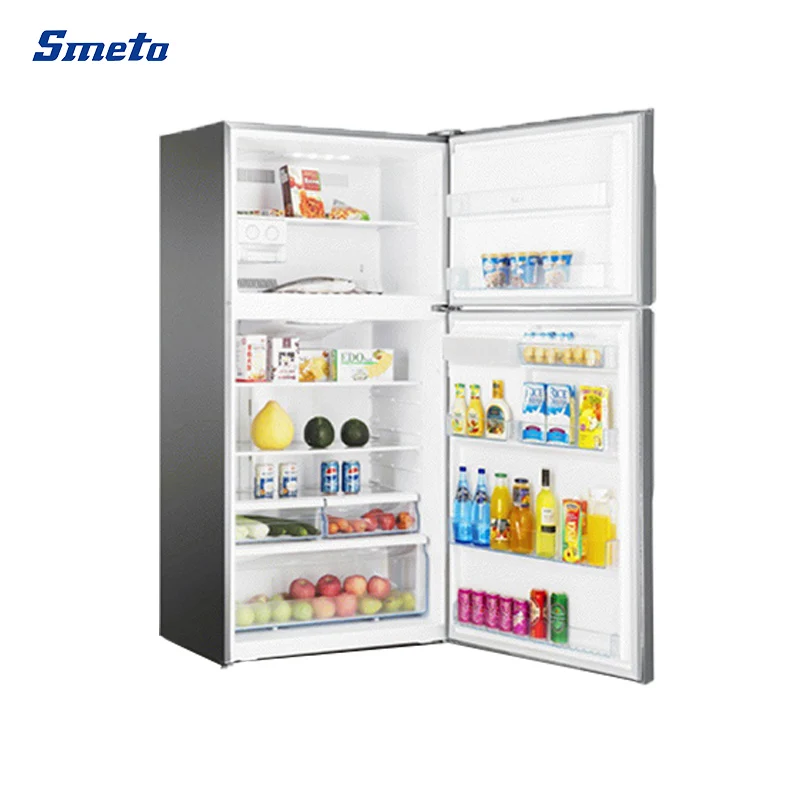 Smeta 501L No Frost Top Freezer Stainless Steel Refrigerator with Dispenser