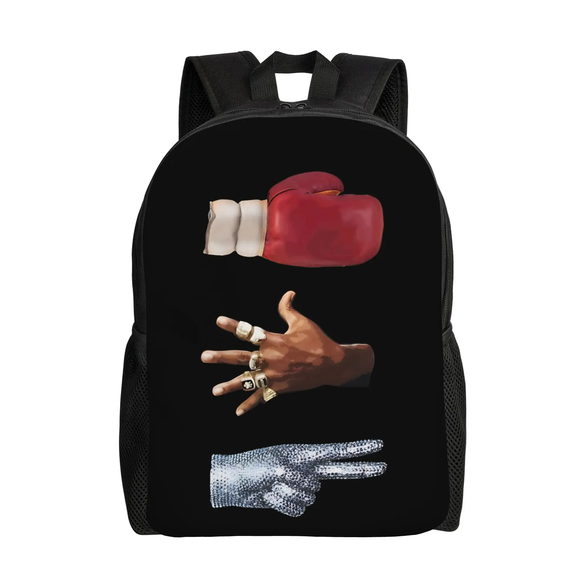 MJ Pop King Backpack for Men Women Teenage Student Hiking Travel Daypack M-Michaels Laptop Canvas Bags Sports
