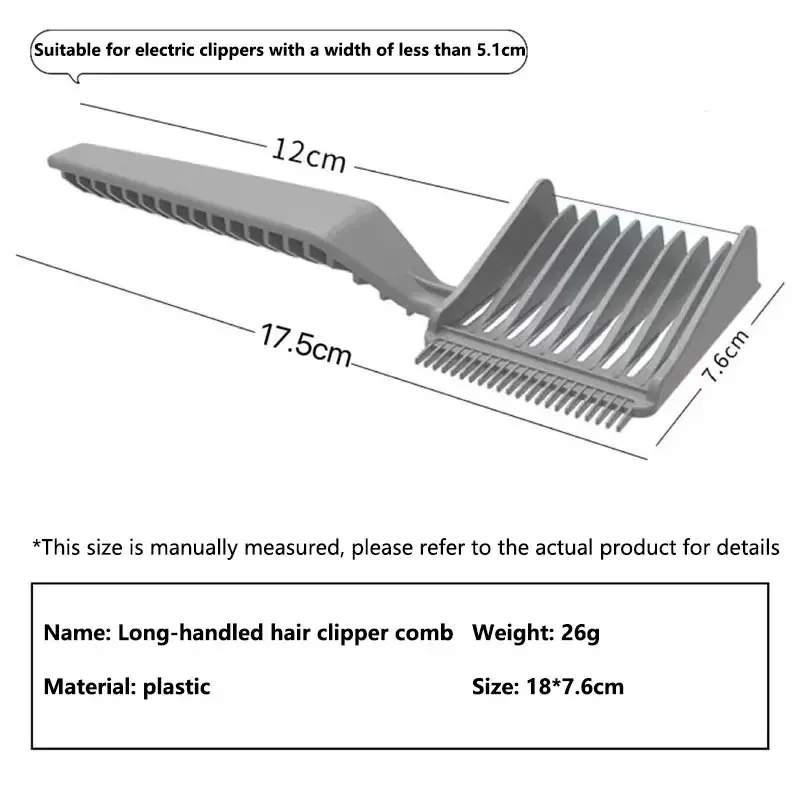 1-5 Stück Herren-Haarschneidekamm Professioneller Gebogener Positionierungskamm Friseursalon Haushalt Klemmzange Seitenschiebekamm Haarstyling-Werkzeug – Detail 6