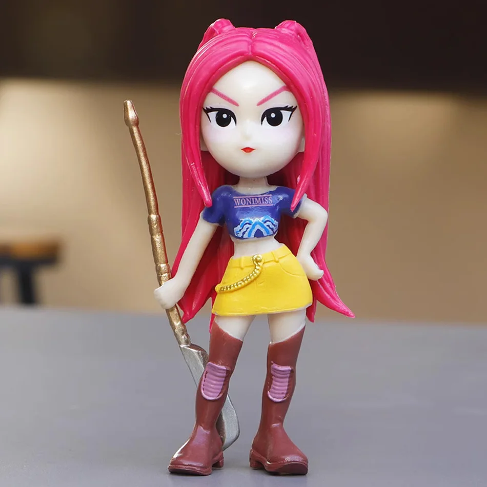 6 pz/set Anime Kpop Devil Hunter Figura Modello Giocattolo Rumi Zoey Mira Decorazione Da Scrivania Collezione Figure Modello Giocattolo Per Il Regalo Del Capretto