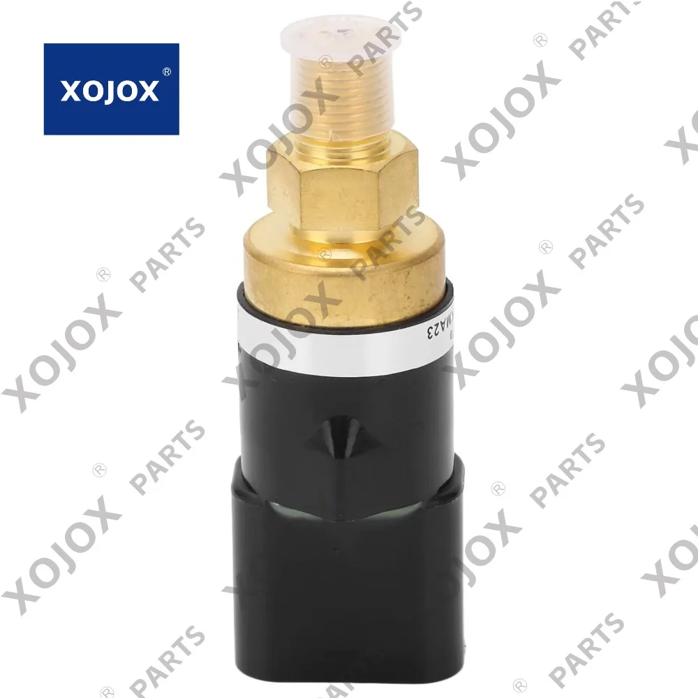 

XOJOX Pressure Sensor 22F 06 33430 Replacement for HD 2.0Mpa Excavator 2 Pin Brass Pressure Transducer High Sensing Accuracy Pre