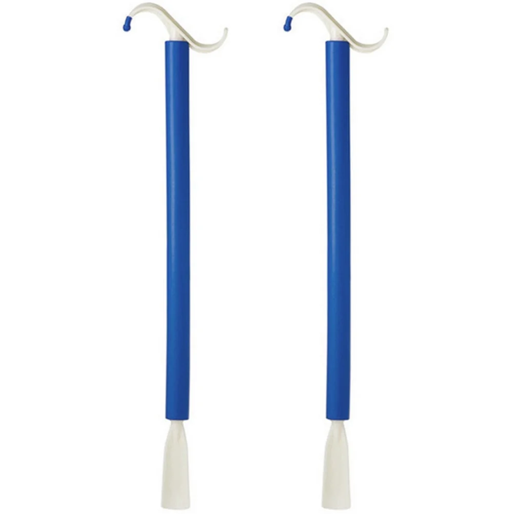 

2 Pcs Dressing Sticks Lightweight Portable Professional Shoe Lifter Elderly Pregnant ABS Plastic Dressing Aid Health